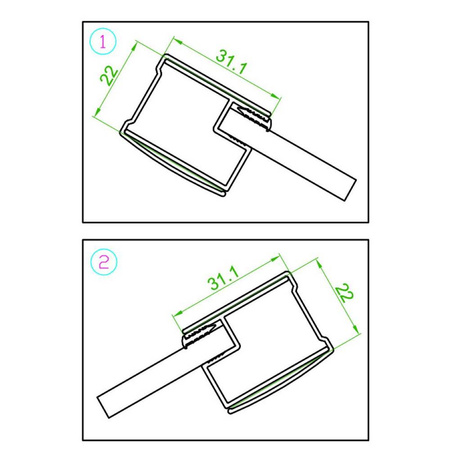 Kabina prysznicowa kwadratowa Czarna Black 80x80cm 5MM 23180200