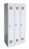 GOREK Szafka ubraniowa 3 komory, kolor: RAL7035 (jasnoszary) (wymiary: 1800x900x500 mm) 09276448