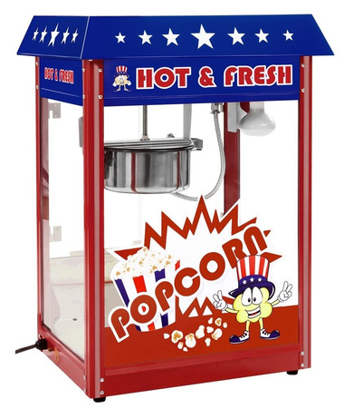 Maszyna do popcornu z wózkiem, amerykański design Royal Catering (moc: 1500W, wydajność: 5 kg/h) 45670651
