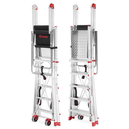 Drabina magazynowa jezdna FARAONE z wejściem jednostronnym (wysokość robocza: 310-418cm) 99679708
