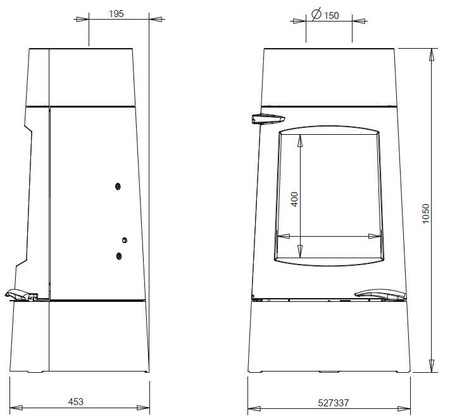 Piec wolnostojący 8kW Aratos (górna średnica wylotu spalin: 150mm, kolor: antracyt) - spełnia anty-smogowy EkoProjekt 86854958