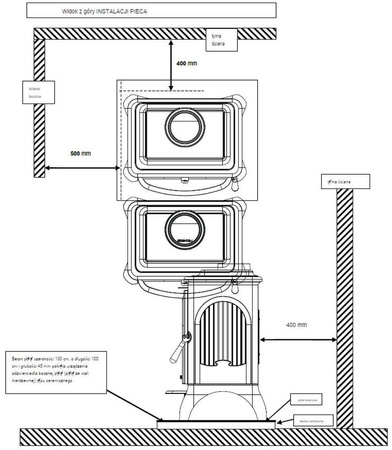 Piec wolnostojący 7kW Seville (wylot spalin: góra, kolor: emalia kremowa) - spełnia anty-smogowy EkoProjekt 86865695