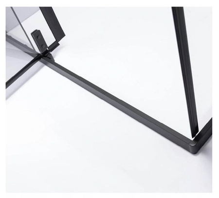 Kabina prysznicowa 120x80 czarna szkło 6mm 23178245