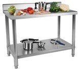 Stół roboczy ze stali nierdzewnej z kantem Royal Catering (wymiary: 60 x 120 x 96,4 cm) 4564345