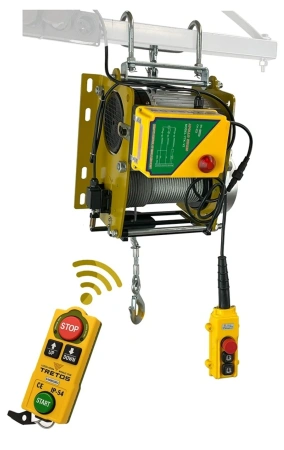 Wciągarka budowlana, pilot radiowy TRETOS Military 500 kg, 40m (TR-50040)