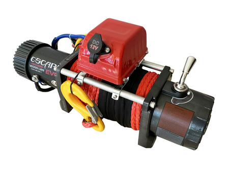 Wyciągarka Escape EVO 12000 lbs [5443 kg] EWX-S z liną syntetyczną 12V (lina: 10 mm czerwona dyneema 28m 10400kg +hak) 81877741