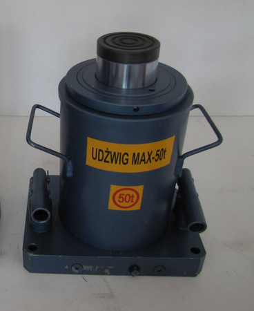 Podnośnik hydrauliczny, jednostopniowy (udźwig: 50 T, wysokość maks. z wykręconą śrubą: 450 mm) 58782600