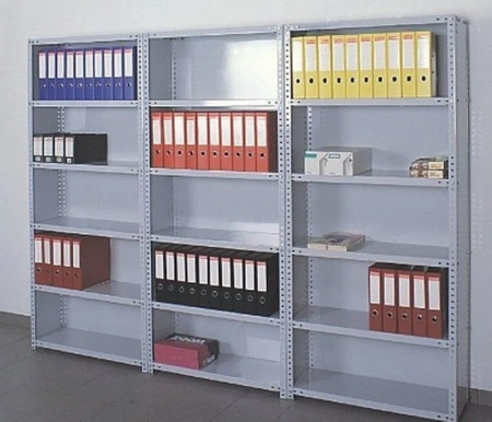 Regał metalowy do archiwum 2500x900x300 mm – 7 półek – nośność 100 kg/półkę