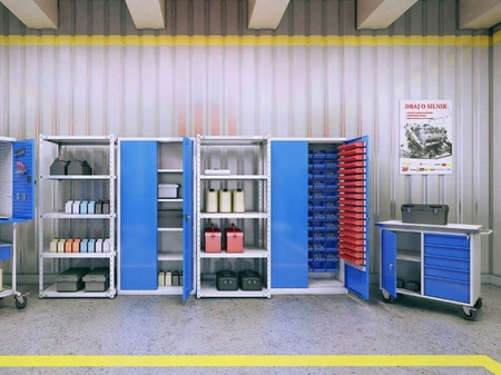 Solidna szafa metalowa wymagania RODO!, kolor: RAL7035 (jasnoszary) (wymiary: 1990x800x435 mm) 09276455