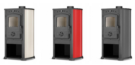 Piec wolnostojący 7,3-10kW (kolor: czerwony, wylot spalin: 120mm) - spełnia anty-smogowy EkoProjekt 99672873