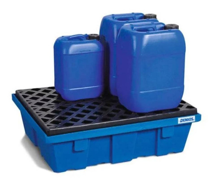 Wanna na małe pojemniki z polietylenu (PE), z kratą z PE, 60 l 72279197