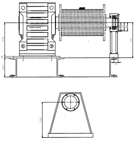 Treton 28850137 Elektryczna wciągarka linowa (siła uciągu: 4000/5500 kg)