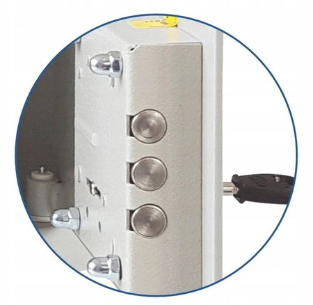 Sejf biurowy 3mm! zamek elektroniczny 22 litry, kolor: RAL7035 (jasnoszary) (wymiary: 280x340x317 mm) 09276451