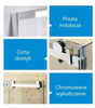 Kabina prysznicowa 120x80 jakość mocna szkło 8mm 23178262