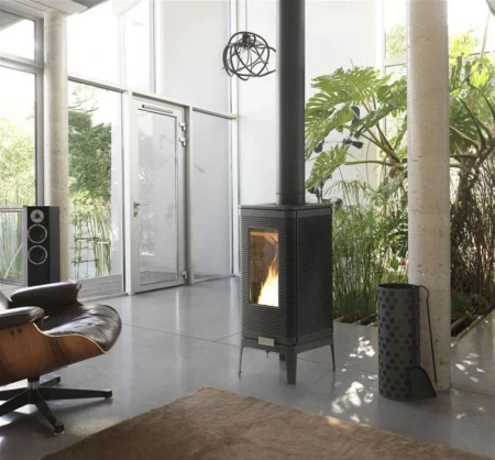 Piec wolnostojący INVICTA 7kW (wylot spalin: góra, kolor: antracyt) - spełnia anty-smogowy EkoProjekt 86854924