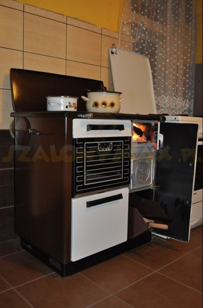 Kuchnia, angielka, moc kuchni/wody: 9,2/3,2kW, Jawor z wężownicą (nieobudowana, kolor: biało brązowy) - spełnia anty-smogowy EkoProjekt 25980270