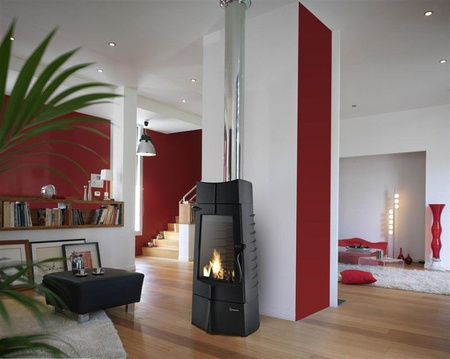 Piec wolnostojący 10kW Chamane 10 (górna średnica wylotu spalin: 180mm) - spełnia anty-smogowy EkoProjekt 86854945