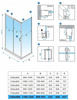 Kabina prysznicowa 120x90 szkło 6mm metal 23178233