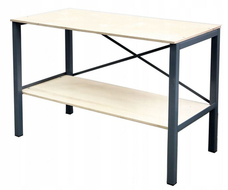 Stół warsztatowy narzędziowy stabilny wyk. profil (obciążenie: 150 kg, wymiary: 850x600x1250 mm) 18276598