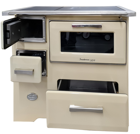 Kuchnia, angielka z piekarnikiem 7kW na drewno, bez płaszcza wodnego (kolor: kremowa) 50082688