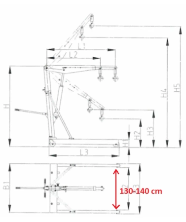 Żuraw hydrauliczny ręczny 58783141