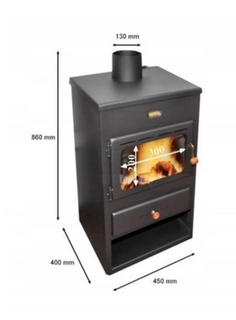 Piec stalowy wolnostojący z płaszczem wodnym 12kW - spełnia anty-smogowy EkoProjekt 04482064