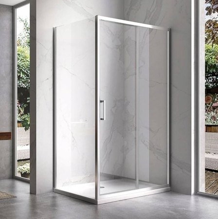 Kabina prysznicowa 120x90 szkło 6mm metal 23178233