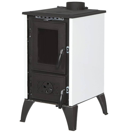 Piec kominek kuchnia żeliwny koza z fajerką płytą grzewczą 9-10kW (kolor: bordowy, średnica wylotu spalin: 130mm) - spełnia anty-smogowy EkoProjekt 99682733