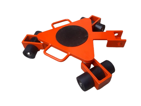 Wózek rotacyjny bez płyty obrotowej do transportu maszyn, urządzeń i sprzętu (rolki: 9x poliamidowe toczone, nośność: 3 ton) 50279760