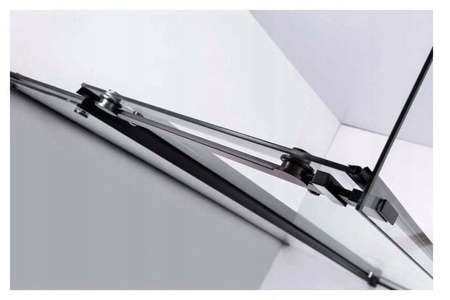 Kabina prysznicowa 110x80 szkło 8mm czarna 23178212