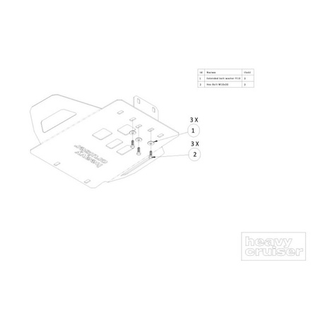 Osłona skrzyni biegów i katalizatorów OFFROAD Toyota Tacoma 2016-2021 aluminiowa 59880983