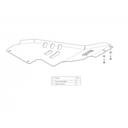 Osłona reduktora Ford F150 F-150 2009-2014 czerwona 59880632