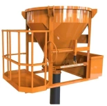 Pojemnik do betonu z wylewem prostym i z podestem roboczym + rękaw 2 metry + obejma (pojemność: 0,75 - 1,5 m3) 25277201