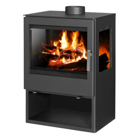 Piec piecyk kominek na drewno wolnostojący 10kW (3 szyby) - spełnia anty-smogowy EkoProjekt 48280258