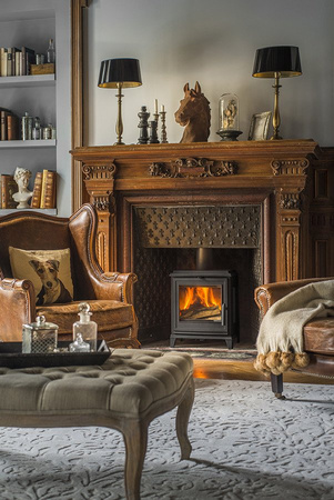 Piec wolnostojący 5kW Sedan S Plus (wylot spalin: góra, kolor: antracyt) - spełnia anty-smogowy EkoProjekt 86865693