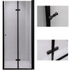 Drzwi prysznicowe 110 cm składane Ścianka black 23179595