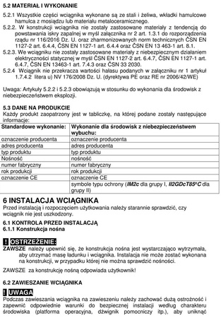 Wyciągarka łańcuchowa dźwigniowa, łańcuch Galla - wersja przeciwwybuchowa (wysokość podnoszenia: 1,5m, udźwig: 1,6 T) 22076962