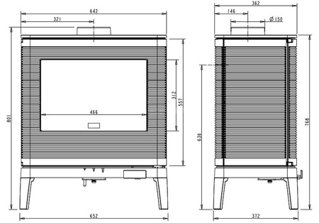 Piec wolnostojący 9kW Kazan (kolor: emalia antracyt) - spełnia anty-smogowy EkoProjekt 86876403