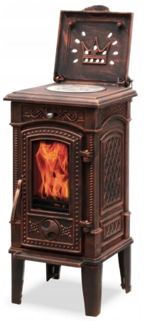 Piec koza żeliwny kominek kominkowy, płyta do gotowania 6,6kW - spełnia anty-smogowy EkoProjekt 04483108