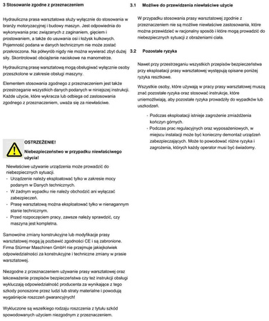 Hydrauliczna prasa warsztatowa Unicraft (siła nacisku: 15 t) 32269557