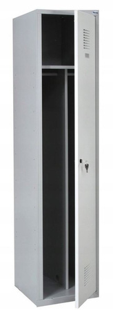 Szafka sojalna ubraniowa bhp przegroda podział, kolor: RAL7035 (jasnoszary) (wymiary: 1800x400x500 mm) 09276040