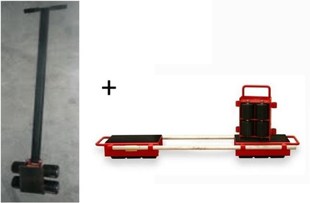 Zestaw rolek transportowych przód i tył (łączny udźwig: 9,0 T) 03015122