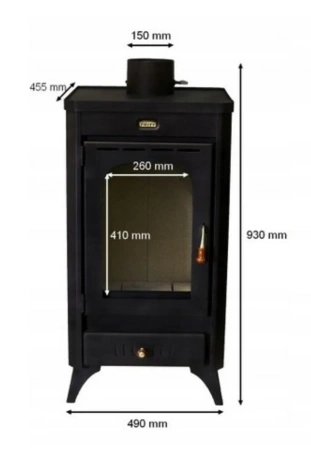 Piec kominek koza żeliwny 11kW - spełnia anty-smogowy EkoProjekt 04482066