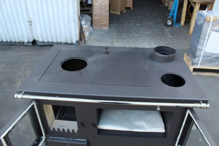 Piec kominek wolnostojący kuchnia, angielka 10kW z piekarnikiem, z płaszczem wodnym  - spełnia anty-smogowy EkoProjekt 48282274