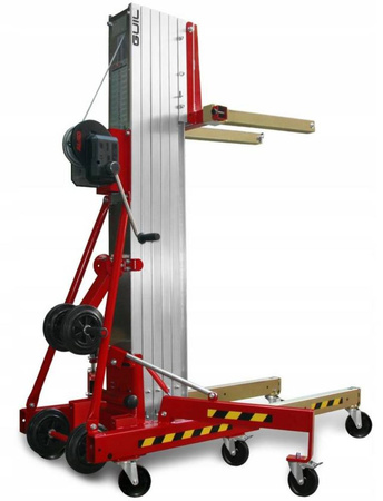 Podnośnik towarowy z wciągarką z automatycznym hamulcem (maks. wysokość podnoszenia: 6 m, maks. udźwig: 320 kg) 27481901