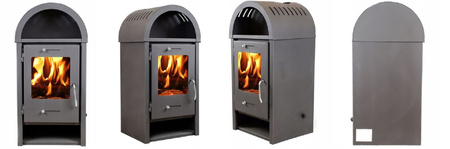 Piec wolnostojący stalowy 7-10kW na drewno (średnica wylotu spalin: 120mm) - spełnia anty-smogowy EkoProjekt 65882972