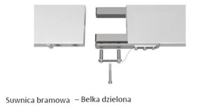 Suwnica bramowa aluminiowa konstrukcja składana - ruchoma, na kołach, w zestawie wraz z wózkiem towarowym (udźwig: 1500 kg, wysokość robocza: 2893-4193mm, długość belki całkowita: 5100mm) 99953740