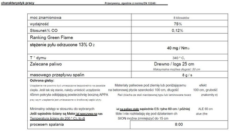 Piec wolnostojący 8kW Altea (kolor: antracyt) - spełnia anty-smogowy EkoProjekt 86829185