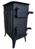 Piec szamotowy piecyk koza 16 cegieł atest 6-10kW na drewno (kolor: czarny) 57680088
