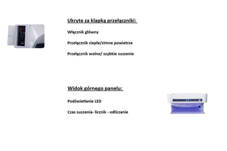 Kieszeniowa automatyczna suszarka do rąk (moc: 2050W) 44578404